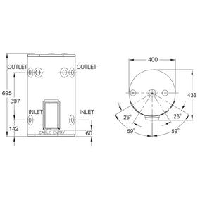 Vulcan DUOMAX 50L Electric Water Heater - 3.6kW